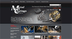 Desktop Screenshot of metalcoatingsandmfg.com
